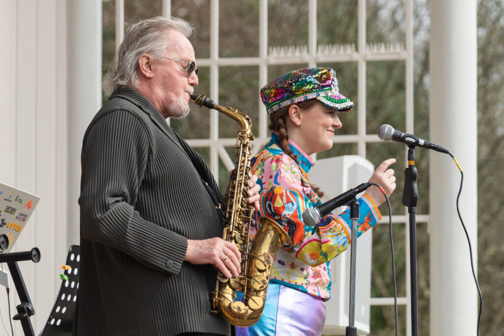 John Helliwell performing with Calderdale Fantasy Orchestra. Photo credit: Scott Van der Zanden Photography.